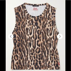 twin fantasy crop leopard tank